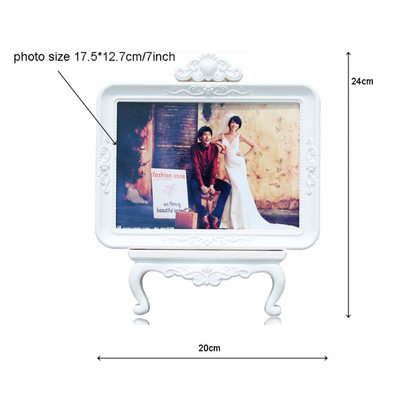 Retro White  Photo Frame