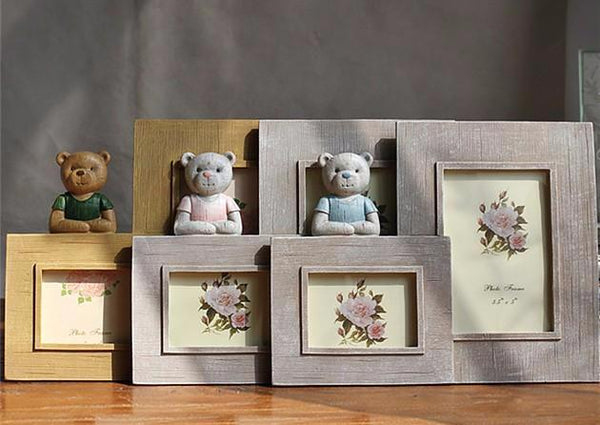 Bear Resin Baby Picture Frames