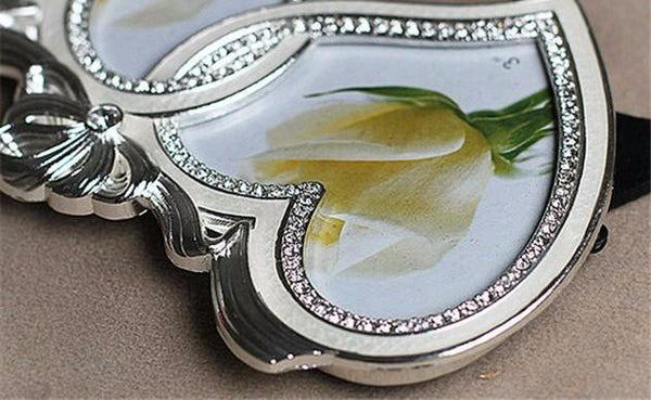 Double Heart Rhinestone Photo Frames