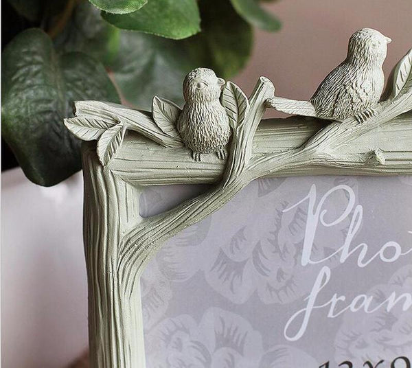 Creative Resin Bird and Tree Picture Frame