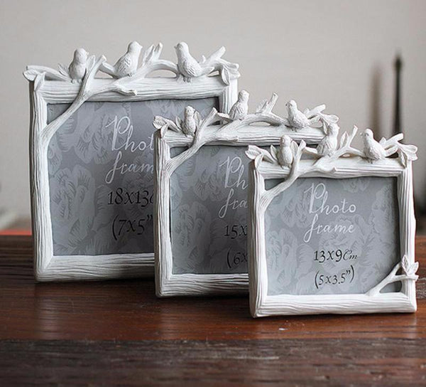 Creative Resin Bird and Tree Picture Frame
