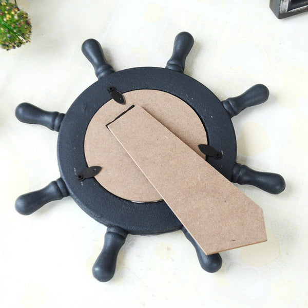 Vintage Rudder Shape Wooden Photo Frame